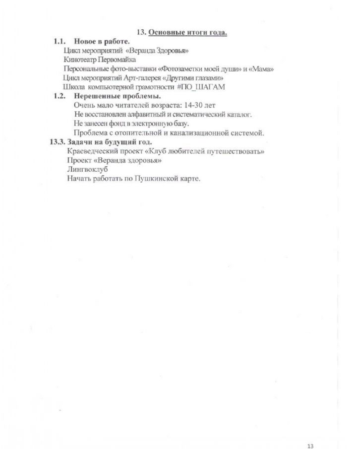 Отчет МКУК "Первомайская поселенческая библиотека" Первомайская поселковая библиотека за 2022 год